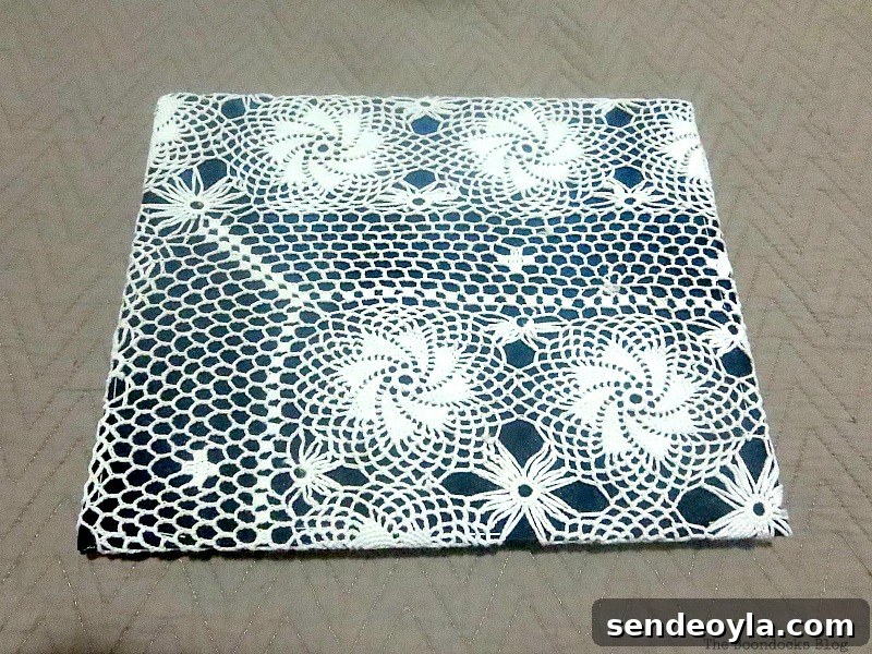DIY Earring Organizer Ideas to Declutter Your Jewelry 7 Covering the cardboard with a satin blouse and a white doily.