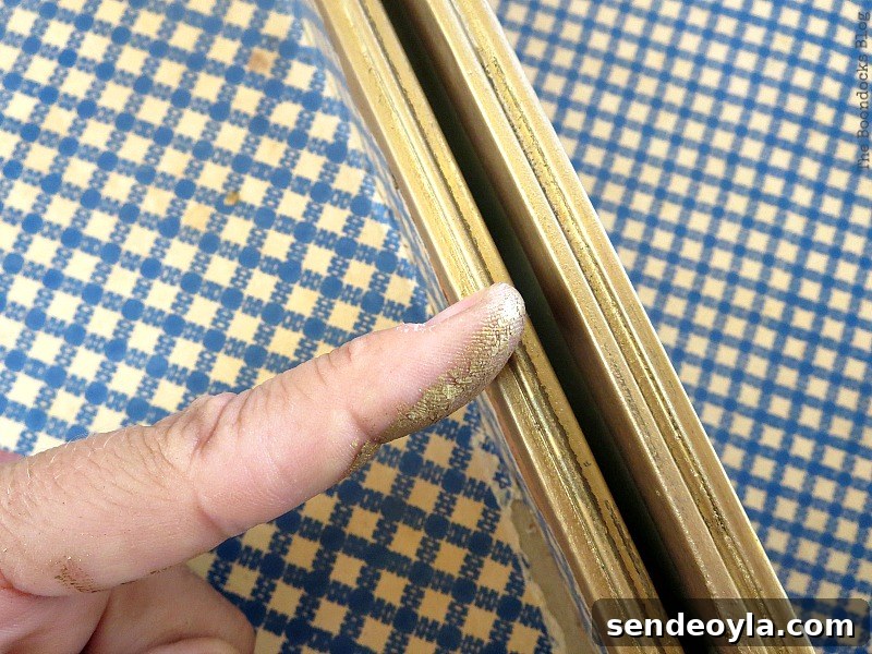 Adding the metallic lustre, What's Inside the Vintage Suitcase? www.theboondocksblog.com
