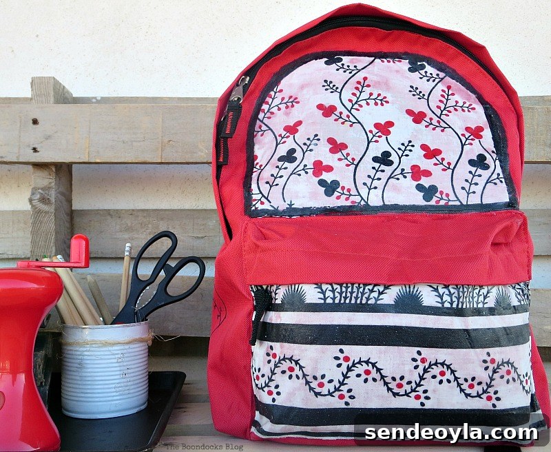 DIY Upcycled Backpack from Old Clothes 15 Completed upcycled backpack