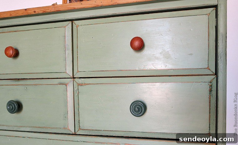 Rescue and Refinish an IKEA Pine Dresser 14 different knobs, How to save an Ikea Pine Dresser www.theboondocksblog.com