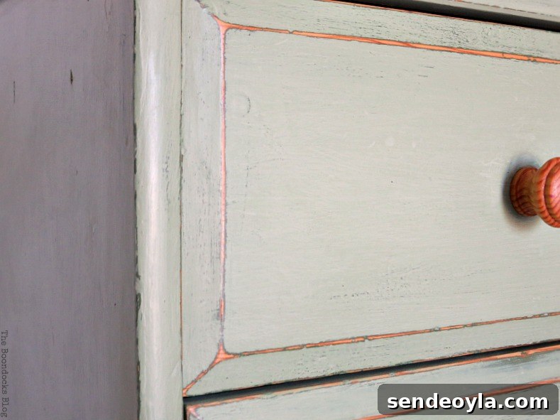 Rescue and Refinish an IKEA Pine Dresser 18 close up of side, How to save an Ikea Pine Dresser www.theboondocksblog.com