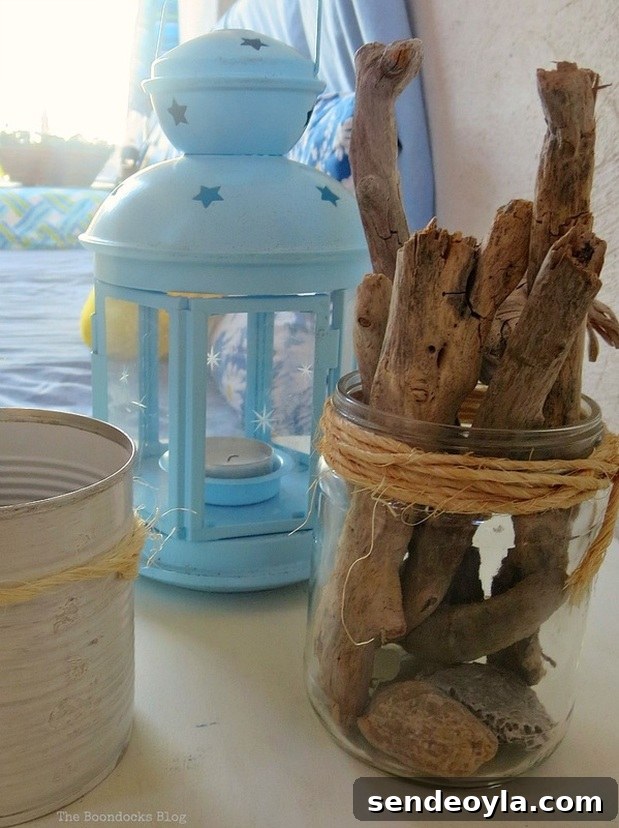 Knicknacks on the table, A Tour of the Balcony, Part 1 www.theboondocksblog.com