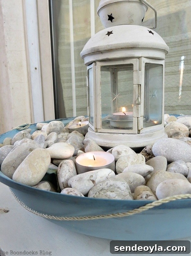 Upcycle a Grill into a Nautical Lantern 17 Lit tea lights, How to make a Nautical Lantern from a Grill - Int'l Bloggers Club Challenge www.theboondocksblog.com