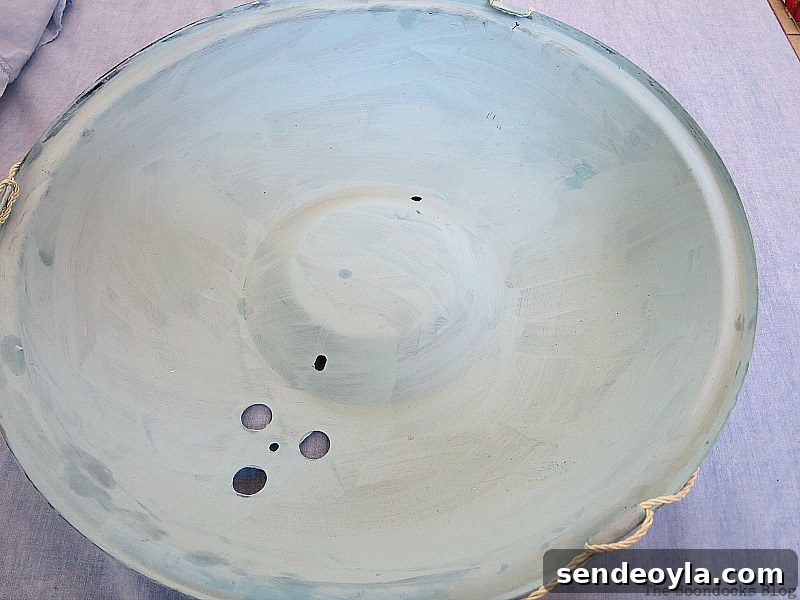 Upcycle a Grill into a Nautical Lantern 6 Looking at the holes on the bottom, How to make a Nautical Lantern from a Grill - Int'l Bloggers Club Challenge www.theboondocksblog.com