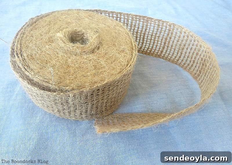 Burlap ribbon