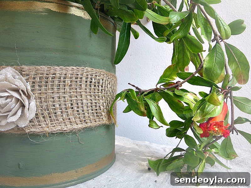 adding pomegranate branches