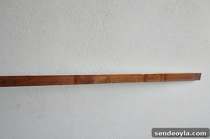 Piece of wood trim, How I Easily Solved the Glass Blocks Problem