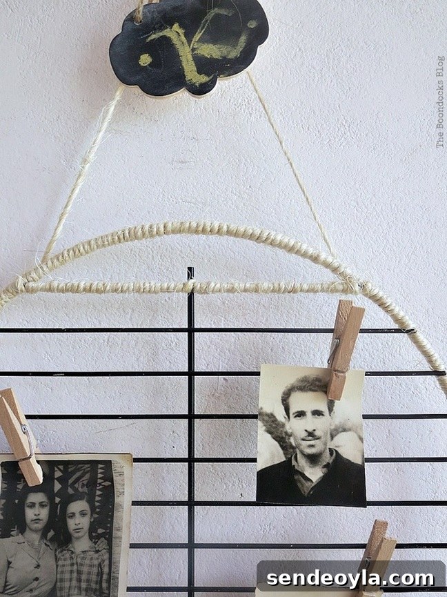 DIY Father's Day Photo Display Ideas 9 Adding the photos, Wrapping it Up for Father's Day