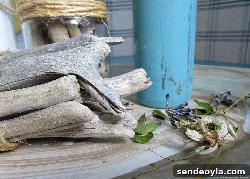 Detail of vignette, Greek Beach Table - Int'l Bloggers Club Challenge