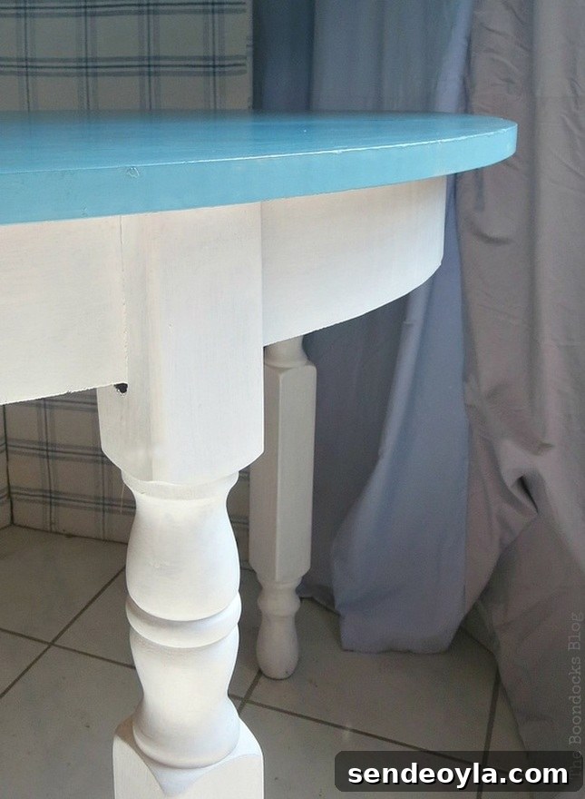 Detail of table, Greek Beach Table - Int'l Bloggers Club Challenge