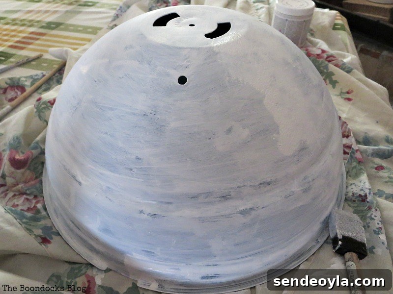 Painting the grill with Chalk Paint, Grilling the plants for Earth Day www.theboondocksblog.com