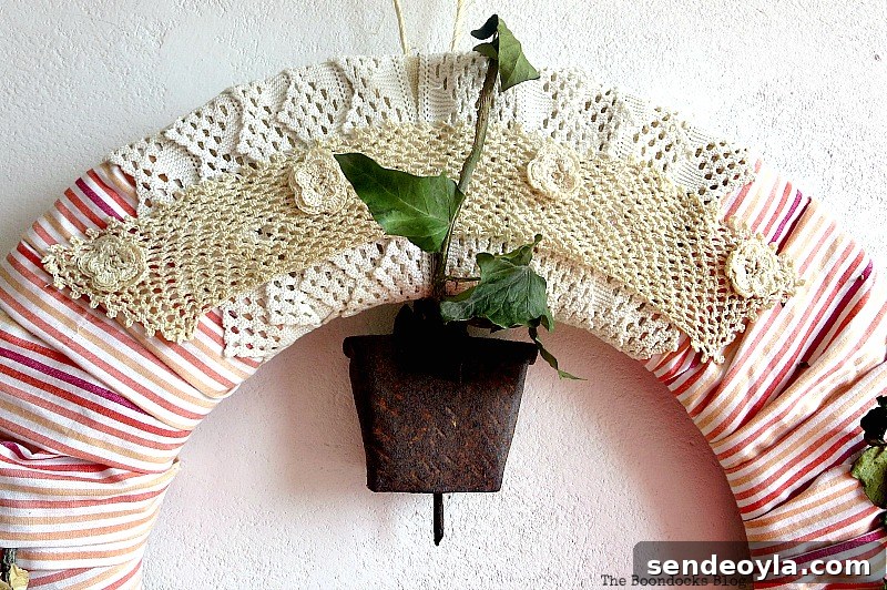 Crocheted details and bell