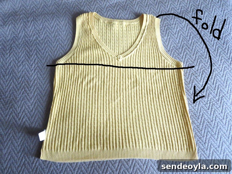 DIY Sweater Pillow Tutorial: Upcycle Old Sweaters 4 sewing the vest, Sweater pillows the easy way - www.theboondocksblog.com