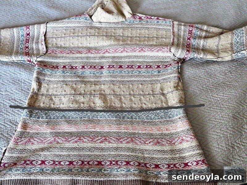 DIY Sweater Pillow Tutorial: Upcycle Old Sweaters 6 Where to sew the patterned sweater, Sweater pillows the easy way - www.theboondocksblog.com