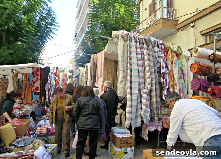 Fabric vendors, the People's Market