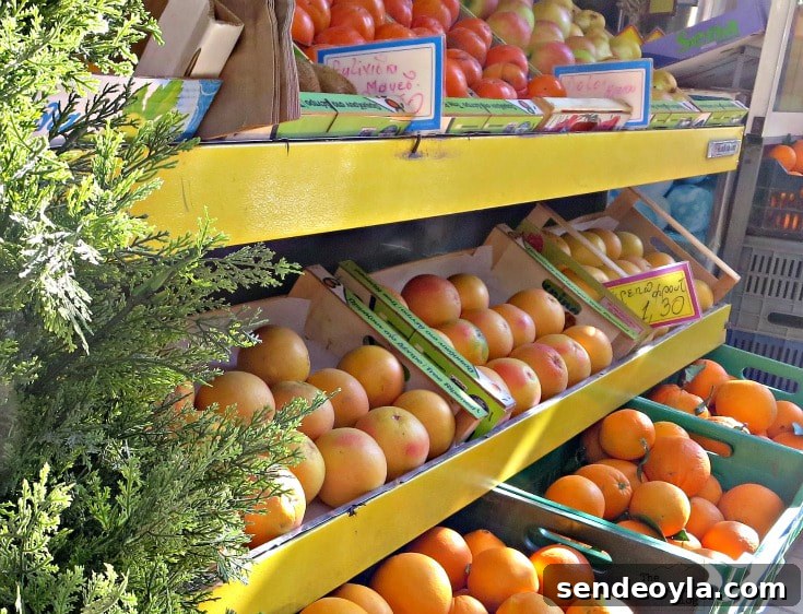 Fruit stalls at the people's market