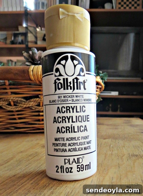 Folk Art acrylic paint - A basket for my Snugglies - The boondocks blog