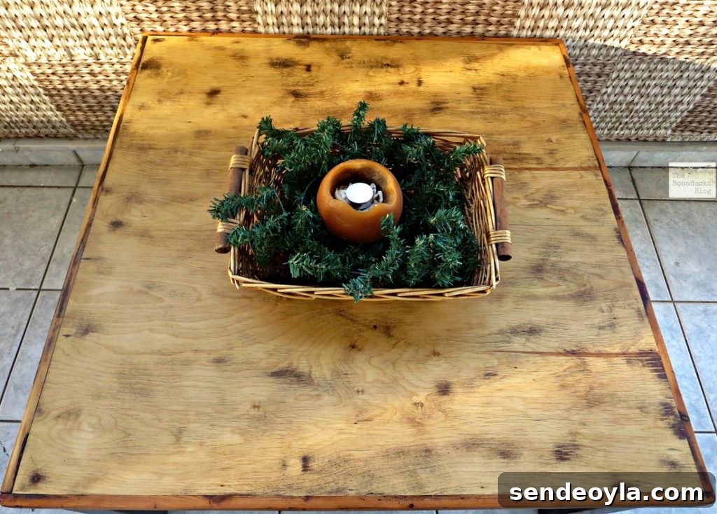Hand-Painted Tri-Color Refurbished Wood Coffee Table 10 img 970 10