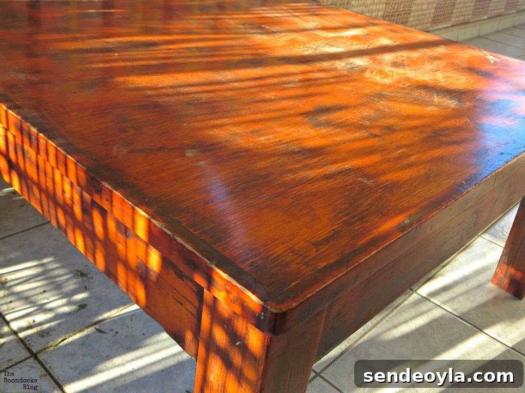 Hand-Painted Tri-Color Refurbished Wood Coffee Table 15 img 970 15