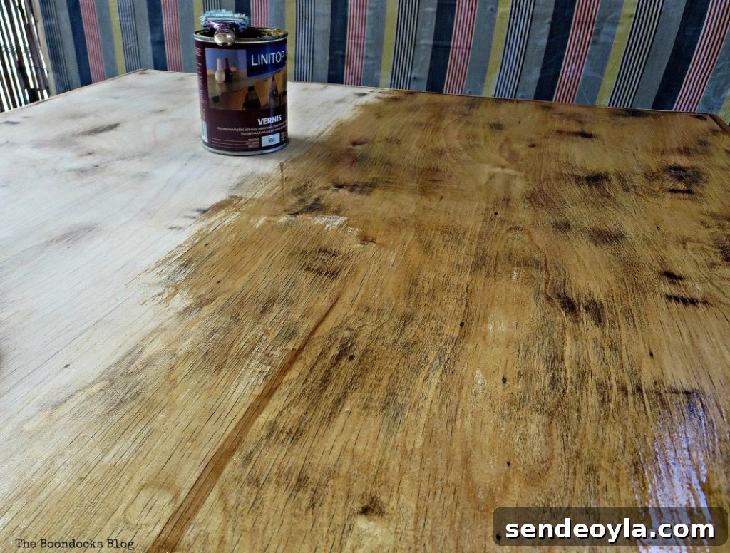 Hand-Painted Tri-Color Refurbished Wood Coffee Table 6 img 970 6