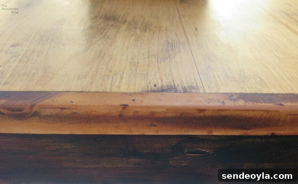 Hand-Painted Tri-Color Refurbished Wood Coffee Table 9 img 970 9