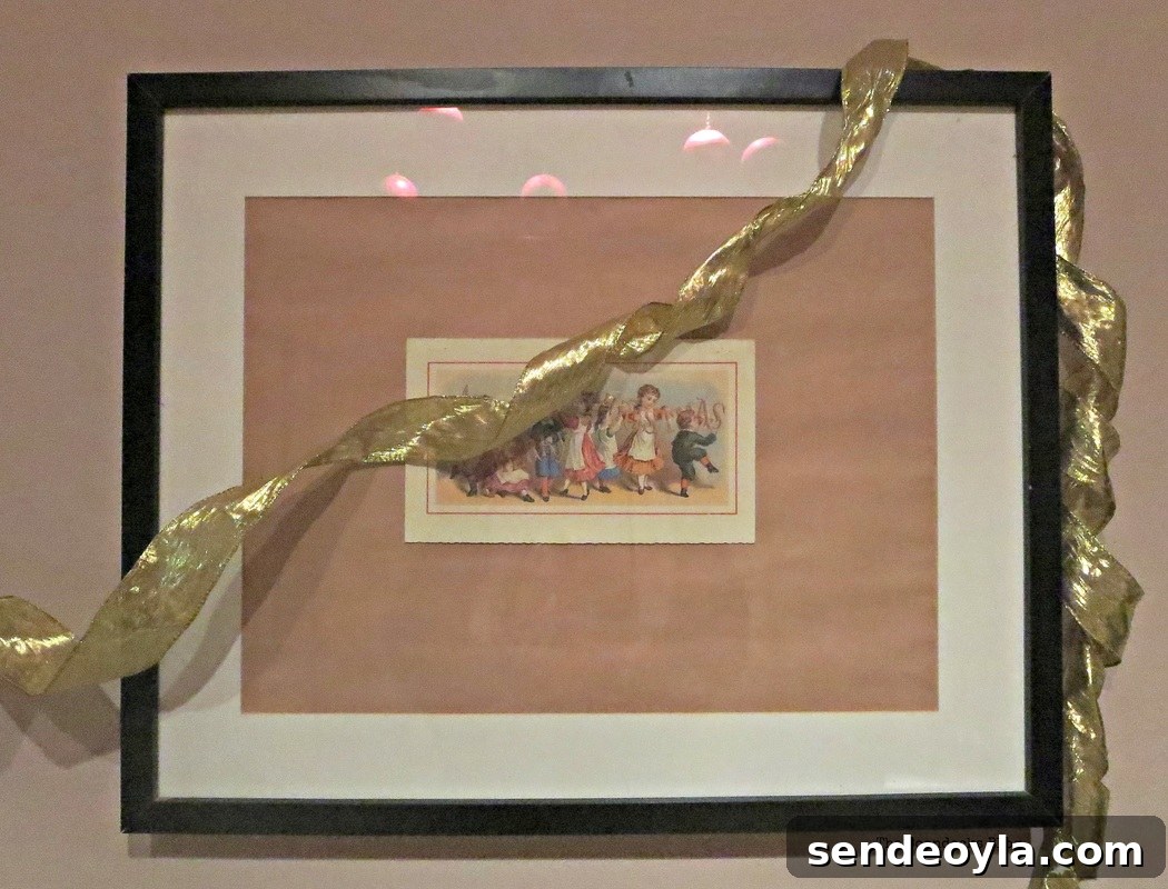 Picture frame wide, with Vintage Christmas Card, Home for Christmas Blog Hope - The Boondocks Blog