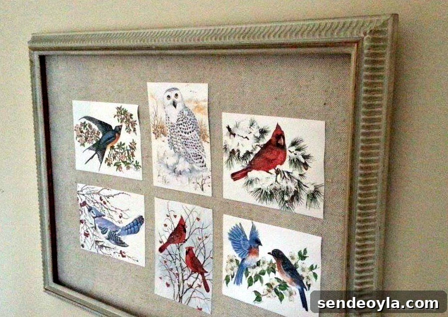Birds of Christmas picture frame - The Boondocks Blog