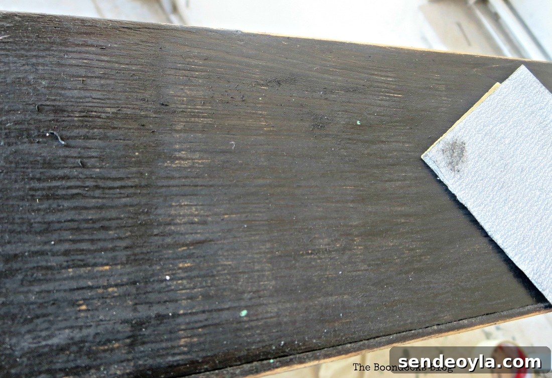distressing it with a sander, An Ancient Tray www.theboondocksblog.com