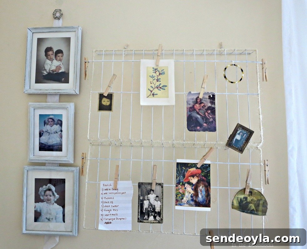 Wire Rack Orgsnizer Wrapped in Twine The Twine Lady Returns www.theboondocksblog.com