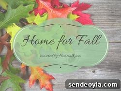 Home for Fall logo, Faking a Fall Vignette, www.theboondocksblog.com