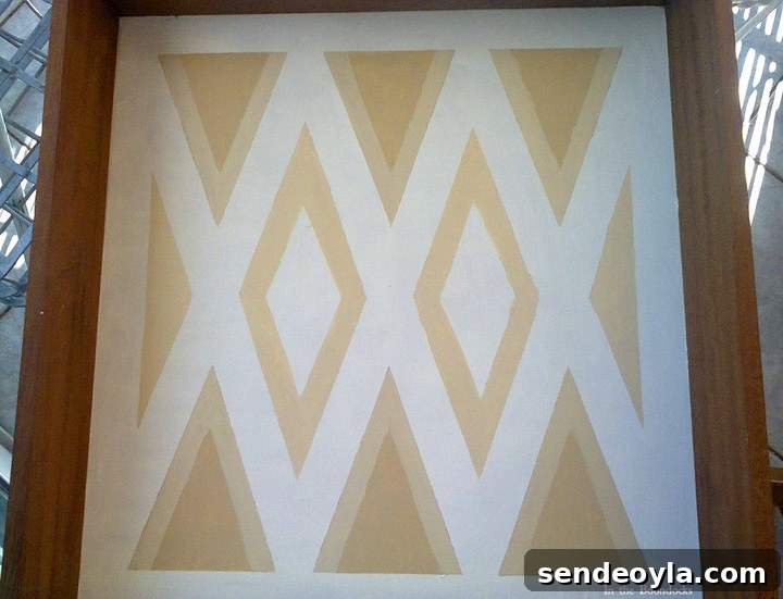 The finished design, The Backgammon tray, www.theboondocksblog.com
