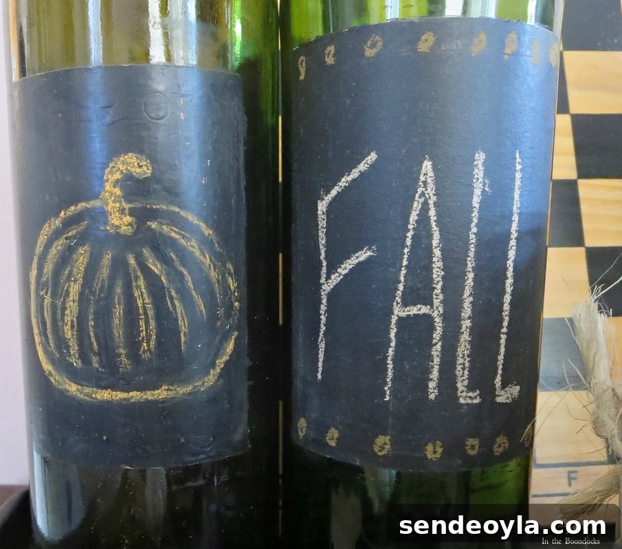 label, The Chalkboard Fall Vignette www.theboondocksblog.com